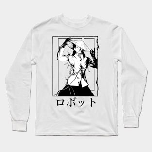 Flower Vine Girl Machine Long Sleeve T-Shirt